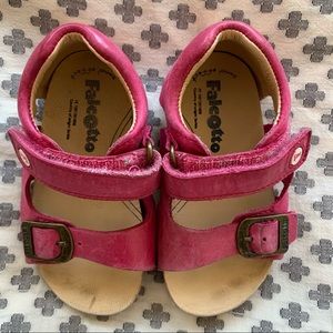 Falcotto Sandals, suede Italian sz 22 European